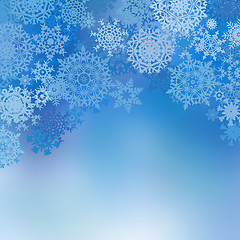 Image showing Blue christmas card. EPS 8