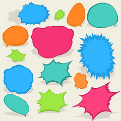 Image showing Colorful different Speech Bubbles. EPS8