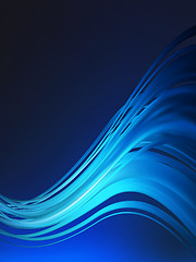 Image showing Abstract blue design with copyspace. EPS 8