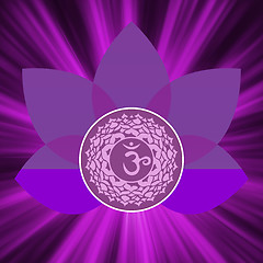 Image showing Sahasrara chakra symbol. EPS 8
