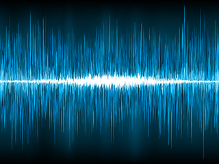 Image showing Sound or audio waves oscillating. EPS 8