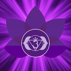 Image showing Ajna chakra symbol. EPS 8