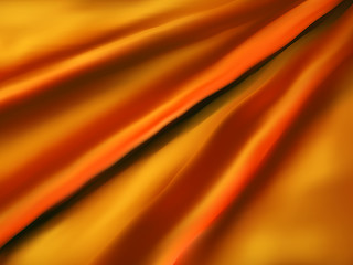 Image showing Orange satin or silk background. EPS 8