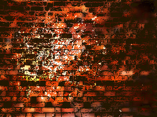 Image showing Abstract grunge brick wall with stains. EPS 8