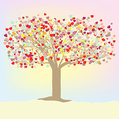 Image showing Valentine vector tree. EPS 8