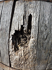 Image showing Wooden Barrel Damage