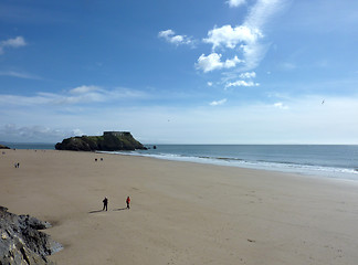 Image showing Cliff View In Tenby