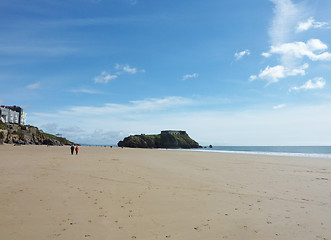 Image showing Tenby Beach Landscape Rock 