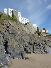 Image showing Tenby Buildings On The Cliffs