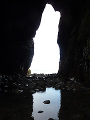 Image showing Cave Opening In Tenby