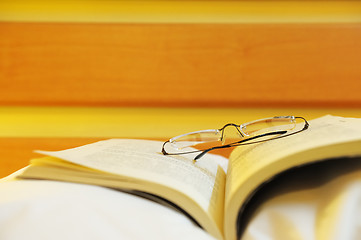 Image showing Book and glasses