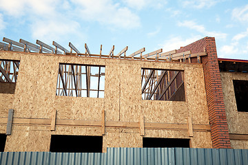 Image showing Construction of a new home