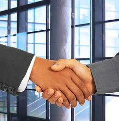 Image showing Shaking Hands To Seal An Agreement