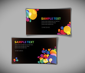 Image showing modern business card templates