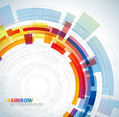 Image showing Abstract background with rainbow colors