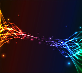 Image showing Colorful plasma background