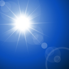 Image showing The hot summer sun