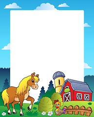 Image showing Country frame with red barn 4