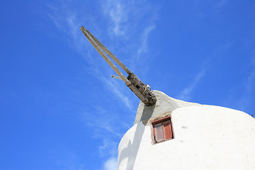 Image showing Windmill on Santorini island