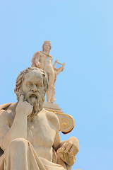 Image showing statue of Plato from the Academy of Athens