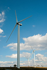 Image showing Wind turbines