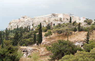 Image showing Parthenon on Acropolis of Athens, Greece