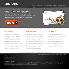 Image showing Modern website template