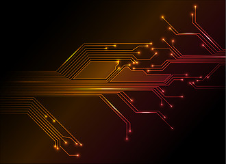 Image showing electronic circuit abstract background