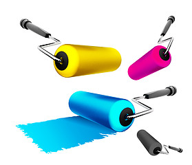 Image showing Roller brush 3D