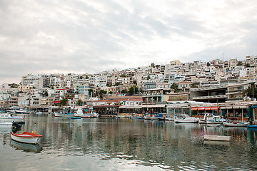 Image showing Mikrolimano Port in Piraeus, Athens, Greece