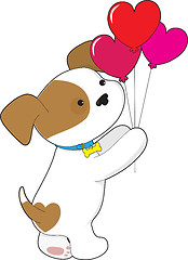 Image showing Cute Puppy Balloons