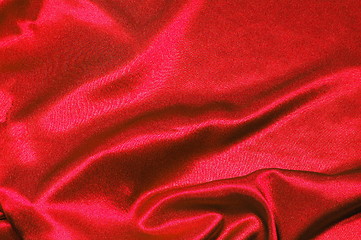 Image showing red satin background