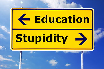 Image showing education and stupidity
