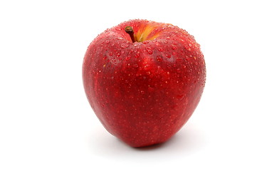 Image showing fresh red apple isolated on white background