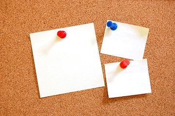 Image showing blank sheet paper on bulletin board