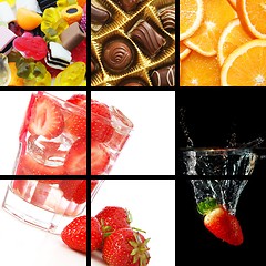 Image showing food and drink collage