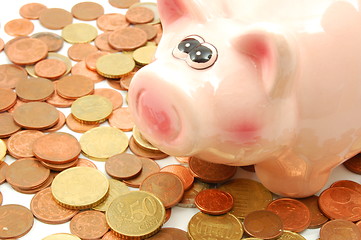 Image showing piggy bank and money