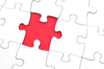 Image showing blank puzzle with missing piece