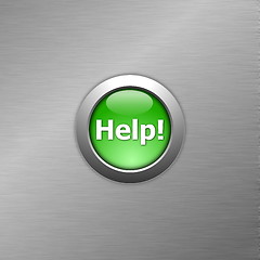 Image showing green help button