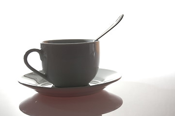 Image showing cup of coffee for breakfast