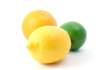 Image showing lemon orange and citron fruit