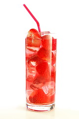 Image showing strawberry fruit juice