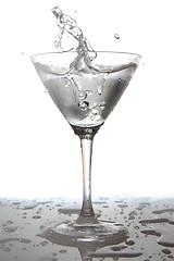 Image showing glass of water with splash