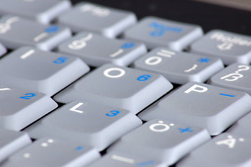 Image showing keyboard of laptop computer