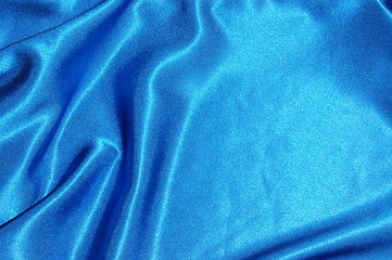 Image showing blue satin background