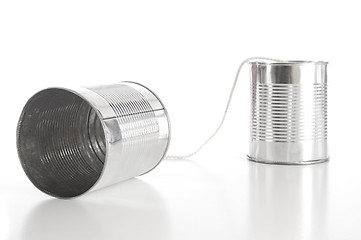 Image showing tin can phone