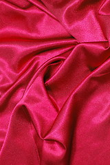 Image showing red satin background