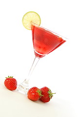 Image showing strawberry juice or cocktail