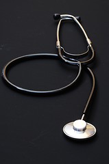 Image showing stethoscope on black