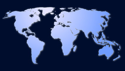 Image showing map of the world